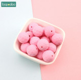 Bopoobo Baby Silicone Teether Multi-faceted Beads 10pcs 15mm Mint DIY Teething Necklace Made Silicone Beads Baby Teether