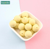 Bopoobo Baby Silicone Teether Multi-faceted Beads 10pcs 15mm Mint DIY Teething Necklace Made Silicone Beads Baby Teether