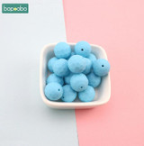 Bopoobo Baby Silicone Teether Multi-faceted Beads 10pcs 15mm Mint DIY Teething Necklace Made Silicone Beads Baby Teether