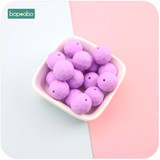 Bopoobo Baby Silicone Teether Multi-faceted Beads 10pcs 15mm Mint DIY Teething Necklace Made Silicone Beads Baby Teether