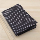 Booksew 7pcs 50cmx50cm Black Cotton Patchwork Fabric For DIY Sewing Quilting Craft Tilda Doll Baby Cloth Textiles