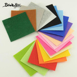 Booksew 100% Polyester Felt Fabric Sewing for Dolls DIY and Toys Home Decoration 1mm Thick Mix 20Colors Booksew 15cmx15cm