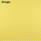 Booksew 100% Cotton Fabric Fabric Yellow Triangle Design Home Textile Bed Sheet Soft Cloth Quilting Tecido For Baby Beding Dolls