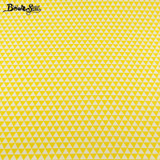 Booksew 100% Cotton Fabric Fabric Yellow Triangle Design Home Textile Bed Sheet Soft Cloth Quilting Tecido For Baby Beding Dolls