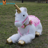 BOOKFONG 85cm Jumbo White Unicorn Plush Toys Giant Stuffed Animal Soft Doll Home Decor Children Photo Props