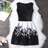 BONGOR LUSS Women Summer Dress Vintage Printed Sexy Sleeveless Party Vestido De Festa Female Clothing A-Line Casual Dress Robe