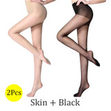 BONAS Sexy Breathable Tights Women Summer Transparent Pantyhose Fashion Stretchy Nylon Tights Solid Color Female Thin Stockings