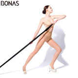 BONAS Sexy Breathable Tights Women Summer Transparent Pantyhose Fashion Stretchy Nylon Tights Solid Color Female Thin Stockings