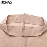 BONAS Summer Black Nylon Lady Tights Women's Fashion Elasticity Spandex Tights Female Seamless Pantyhose Solid Color Soft Girl