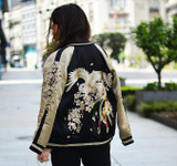 bomber jacket Women basic coats jacket Luxury embroidered zipper chaquetas outwear fashion parka ZA Autumn/Winter clothing