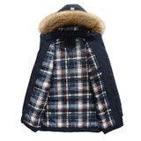 Bolubao New Men Winter Jacket Fashion Thick Warm Down Parka Outerwear Long Coat Fur Windbreak Removable Hood Down Parkas