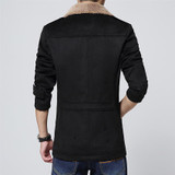 Bolubao New Mens Winter Coat Fashion Wool Blend Casual Fleece Lined Warm Men Jacket Male Overcoat