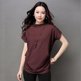 Blusas y Camisas Mujer 2018 Women Summer Fashion Turtleneck Tops Batwing Sleeve Womens Cotton Casual Blouses Loose Ladies Shirts