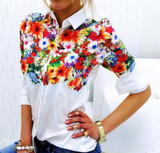 Blusas Women Blouses white fashion Butterfly Chiffon blouse plus size body Tops Long Sleeve Shirt Casual blusa feminino