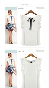 Blusas Femininas Summer Women Casual OL Chiffon Blouses Solid Sleeveless Shirts Women Tops Cheap Clothes Plus Size