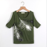 Blusas Femininas Fashion Women Summer Cold Shoulder Blouse Loose Tops Print Short Sleeve Blouse Casual Ladies Blouses LJ3673M Blusas Femininas Fashion Women Summer Cold Shoulder Blouse Loose Tops Print Short Sleeve Blouse Casual Ladies Blouses LJ3673M