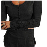 Blusas Femininas Autumn 2018 Women Blouses Embroidery Crochet Lace Sleeve Hollow Solid Casual Tops O-Neck Shirts Plus Size S-5XL