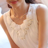 blusas femininas 2018 women blouses blusa feminino womens tops fashion Sleeveless Chiffon Shirt S-6XL Plus Size White Black
