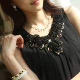 blusas femininas 2018 women blouses blusa feminino womens tops fashion Sleeveless Chiffon Shirt S-6XL Plus Size White Black