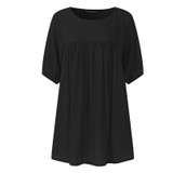 Blusas Femininas 2018 Summer Women Casual Loose Blouses Shirts Half Sleeve Pullover Tops Plus Size Cotton Tees Oversized 5XL