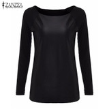 Blusas Femininas 2018 Autumn Women Tops Shirts Long Sleeve PU Leather Patchwork Blouses Fashion Casual Loose Plus Size