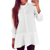 Blusas Femininas 2017 Women Blouses Fashion Long Sleeve White Shirt Dress Ladies Summer Autumn Chiffon Tops For Women Clothing Blusas Femininas 2017 Women Blouses Fashion Long Sleeve White Shirt Dress Ladies Summer Autumn Chiffon Tops For Women Clothing