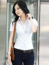 Blusa Feminina Women'S Shirts White Blouse Tops Quality Chiffon Ladies Office Shirts Big Sizes Women Clothing