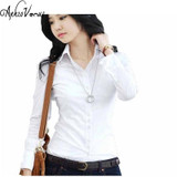 Blusa Feminina Women'S Shirts White Blouse Tops Quality Chiffon Ladies Office Shirts Big Sizes Women Clothing