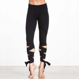 BlueY Women Ballerina Pants Sporting Legging Fitness Cross Mallas High Waist Ballet Dance Bandage Cropped Pant Sportswear leggin