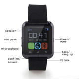 Bluetooth U8 Smart Watch Altimeter Barometer Clock Wrist Watches Passometer Smartwatch For iPhone Android PK GV18 DZ09 GT08 M26