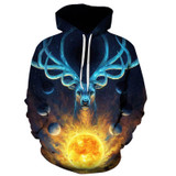 Blue Fire Wolf 3d Hoodies Men Women Sweatshirts Fashion Pullover Tracksuits Harajuku Casual Animal Hoodie Sweatshirt Jackets Men
