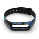 Blue Camouflage Strap for Xiaomi for Mi Band 2 Smart Wristband Silicone Belt for Miband 2 Replacement Band