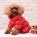 Blue Black Red Concise Pet Clothes Winter Dog Jumpsuit Rompers Coat For Small and Large Dogs Thick Cotton Pet Apparel