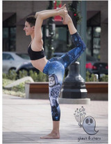 Blue 3D Galaxy Space Astronaut Cat Printed Leggings Women Sportss Leggings 2016 New Design Punk Rock Jogger Jeggings Sexy Legins
