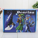 Blue 12 Holes Ocarina Kiln-fired Ceramic Alto C Legend of Zelda Zelda Ocarina Flute of Time Jingdezhen action figure toys
