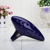 Blue 12 Holes Ocarina Kiln-fired Ceramic Alto C Legend of Zelda Zelda Ocarina Flute of Time Jingdezhen action figure toys