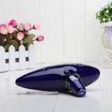 Blue 12 Holes Ocarina Kiln-fired Ceramic Alto C Legend of Zelda Zelda Ocarina Flute of Time Jingdezhen action figure toys