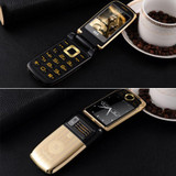 BLT V998 flip dual screen Double two screen senior mobile phone vibration touch screen Dual SIM magic voice cell phone P077