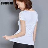 Blouse Shirt Women Cotton Lace Patchwork 2017 Fashion Summer Short Sleeve Shirt Elegant Ladies Tops Plus Size Womens Clothing