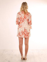 Pretty Printed Flared Sleeves Mini Dress Pretty Printed Flared Sleeves Mini Dress