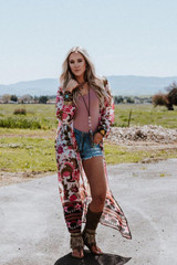 Pretty Please Floral Duster Kimono