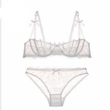 Pretty Mary Women Half Cup Bra See Though Lace Bra and Panties Sets Sexy Lingerie Temptation Lace Underwear A B C D Cup Pretty Mary Women Half Cup Bra See Though Lace Bra and Panties Sets Sexy Lingerie Temptation Lace Underwear A B C D Cup