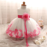 Pretty Baby Girl Wedding Dress Toddler Baptism Dresses For Baby Girl 1-2 Birthday Party Dress Floral Bebes Christening Gowns
