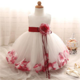 Pretty Baby Girl Wedding Dress Toddler Baptism Dresses For Baby Girl 1-2 Birthday Party Dress Floral Bebes Christening Gowns