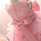 Pretty Baby Girl Fluffy Indant Christening Gowns Baby Girl 1 Year First Birthday Party Dresses For Girls Kids Vestido Infantil
