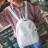 Preppy Chic Corduroy Backpack Women Shcool Bags for Teenager Girls Shoulder Preppy Backpack Rucksacks Travel Mochila Rucksack