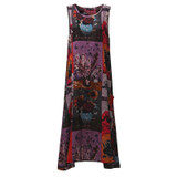 Pregnant Women 2018 Summer Sexy A Line Dress Casual Loose Sleeveless Mid-calf Retro Print Vestidos Maternity Clothings Plus Size