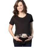 Pregnant Maternity T Shirts Shorts Casual Pregnancy Clothes For Pregnant Women Clothing Gravida Cotton Vestidos Summer DS19