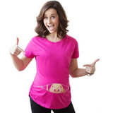 Pregnant Maternity T Shirts Shorts Casual Pregnancy Clothes For Pregnant Women Clothing Gravida Cotton Vestidos Summer DS19