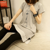 Pregnancy Clothes In Summer Pregnant T-shirts Nursing Top Summer Tee Dress For Nursing Women's Breast Puffs For Feeding